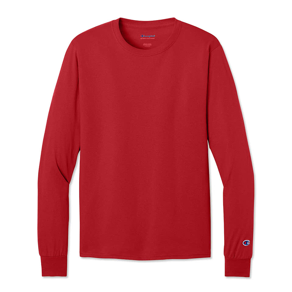 Champion Midweight Crewneck Jersey Long Sleeve T-shirt
