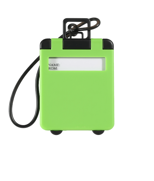 Travel Tote Luggage Tag in Green