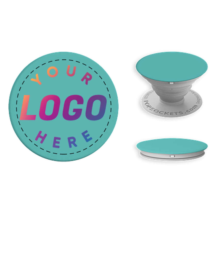 Full Color Fashion PopSockets® in Mint / Light Grey