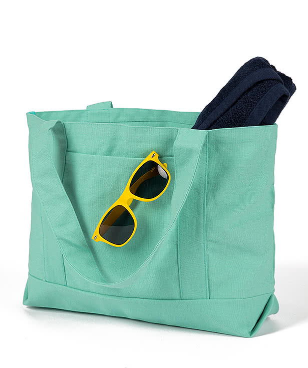 Large Midweight Gusseted Pigment Dyed Tote Bag
