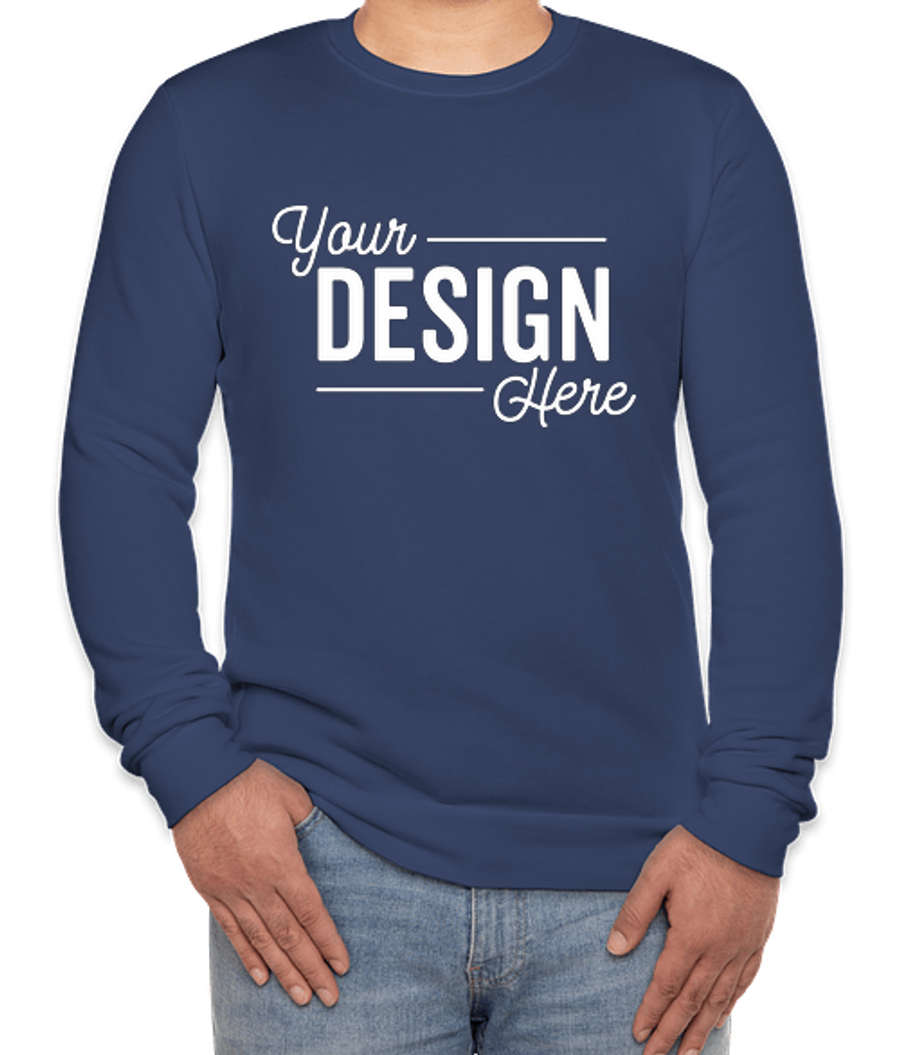 Royal Apparel USA-Made 50/50 Crewneck Sweatshirt in Navy