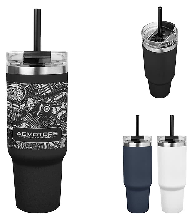 40 oz. Full Laser Naomi Intrepid Stainless Steel Tumbler