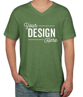 Canada - Bella + Canvas Jersey V-Neck T-shirt - Color: Heather Green