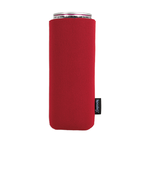 Full Color Koozie® Collapsible Slim Can Cooler in Red