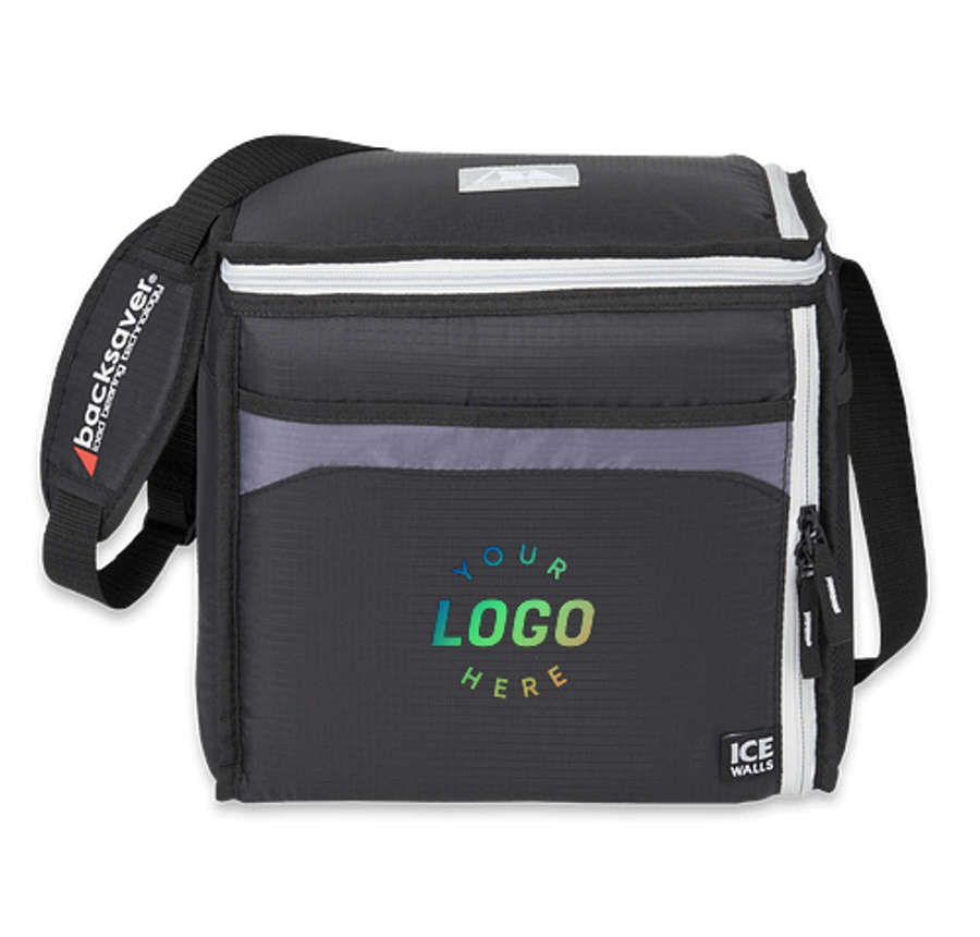 Arctic Zone Ice Wall 24 Can Lunch Cooler in Black / Grey