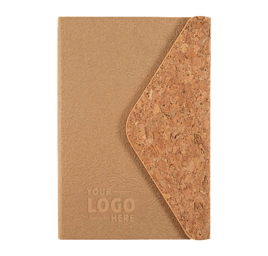 JournalBooks ® Debossed Cork & Craft Hard Cover Notebook in Cork