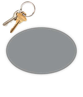 6 in. x 4 in. Oval Bumper Sticker - Color: Metallic Silver