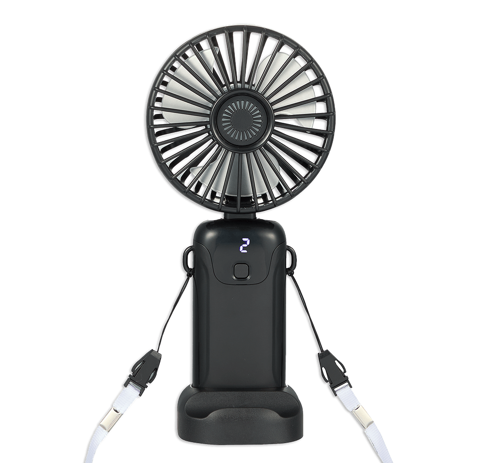 Full Color Rechargeable Recycled Personal LED Fan-default