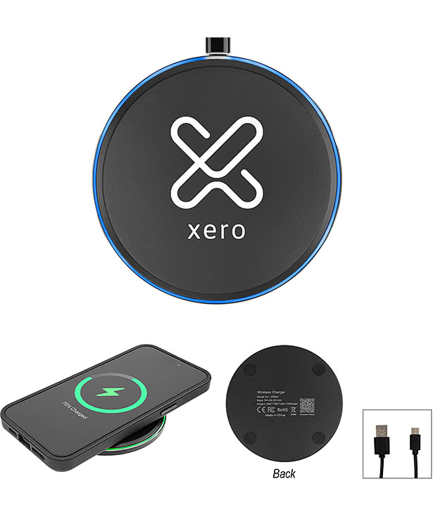 Laser Engraved 15W Slim Wireless Charging Pad