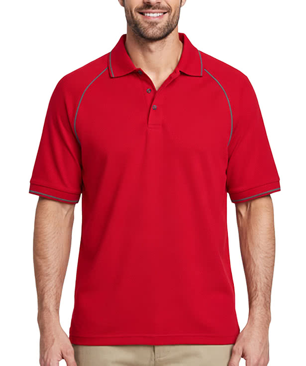 Blue Generation BLU-X-DRI Tipped Performance Polo - Embroidered