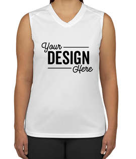 Badger B-Dry Women's Sleeveless Performance Shirt - Color: White