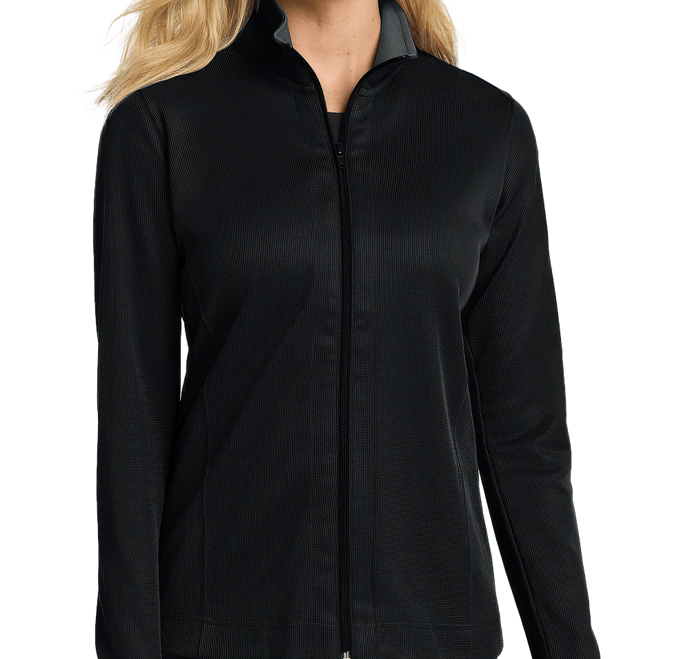 Port Authority Women's Vertical Texture Full Zip Sweatshirt-default