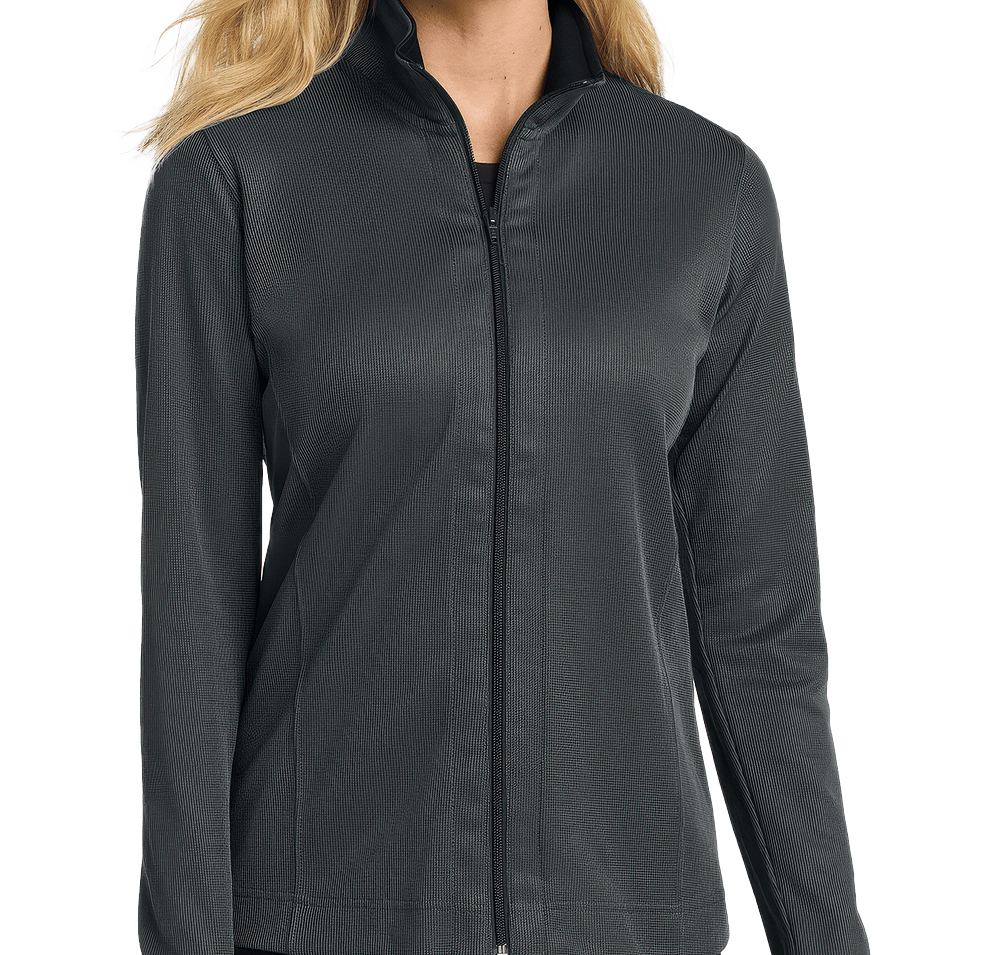 Port Authority Women's Vertical Texture Full Zip Sweatshirt-default
