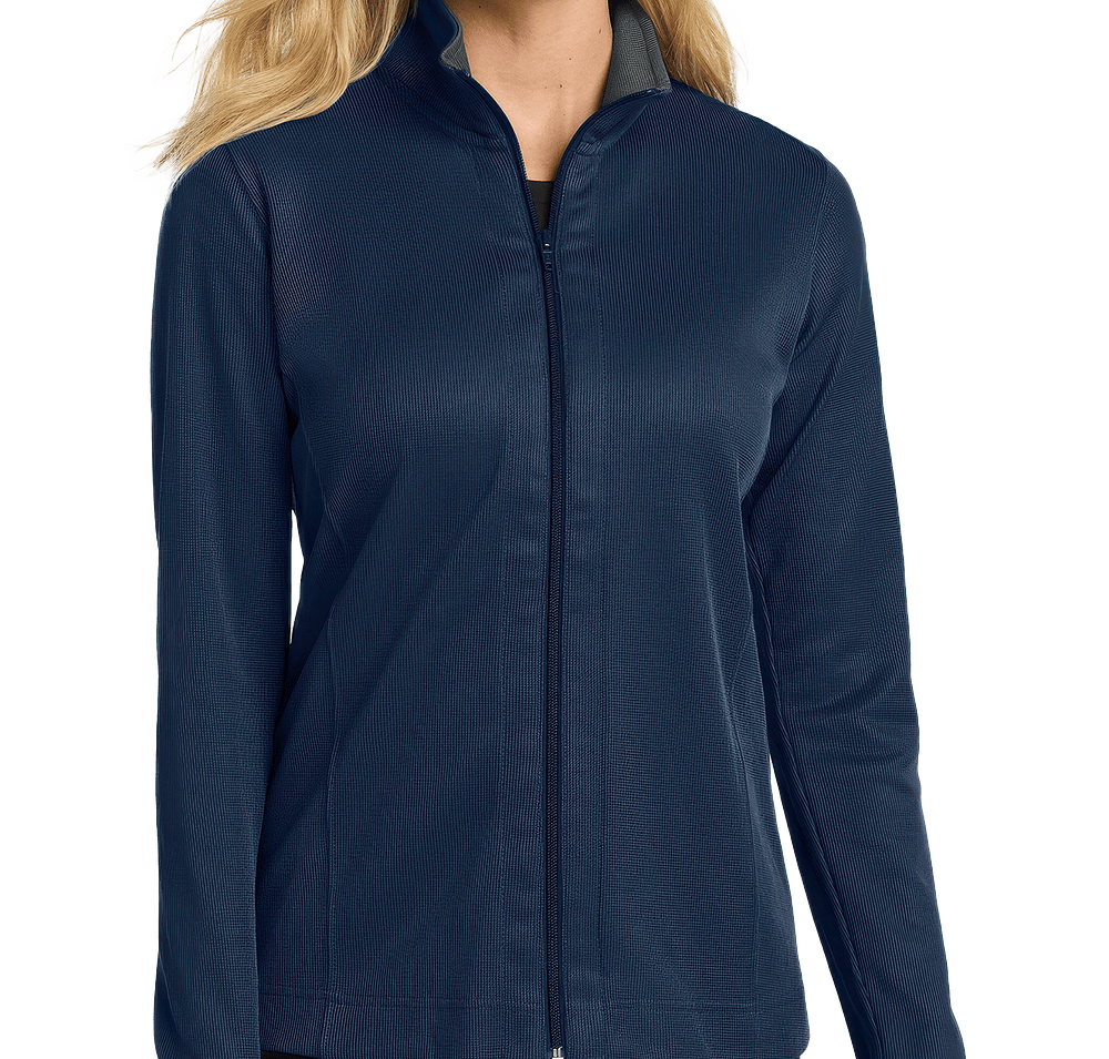 Port Authority Women's Vertical Texture Full Zip Sweatshirt-default