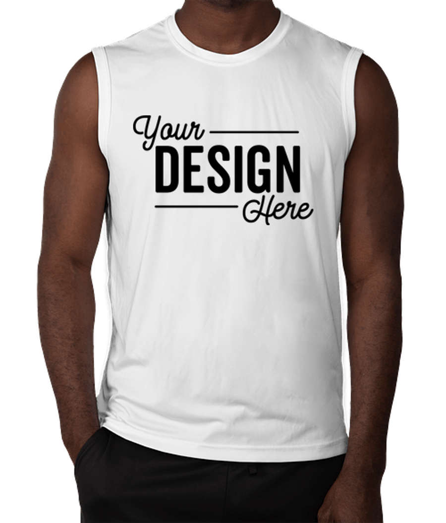 Sport-Tek Competitor Performance Muscle Tank in White
