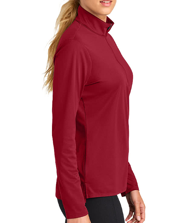 Sport-Tek Women's Sport-Wick Micro Pique Quarter Zip Performance Shirt