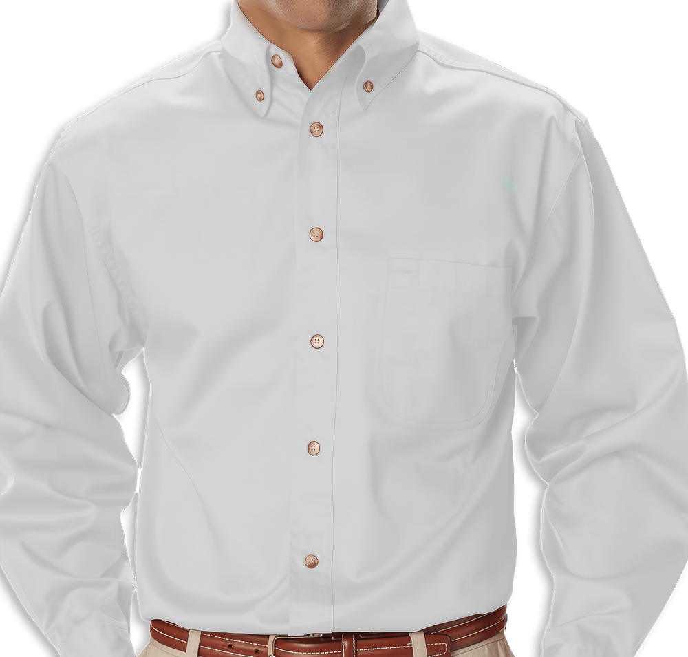 Blue Generation Scotchgard Treated Twill Long Sleeve Dress Shirt-default