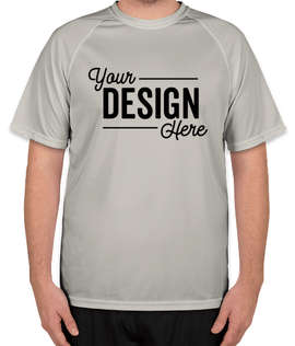 Augusta Attain Short Sleeve Raglan Performance Shirt - Color: Silver