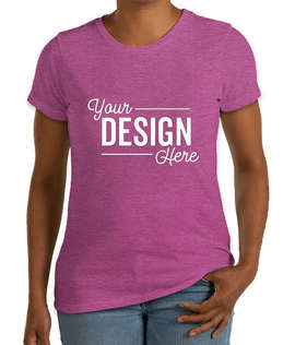 District Women's Perfect Blend T-shirt - Color: Heathered Pink Raspberry
