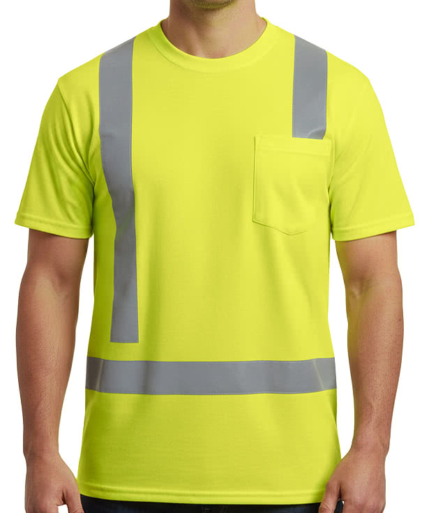 Red Kap Hi-Visibility Performance Pocket T-Shirt
