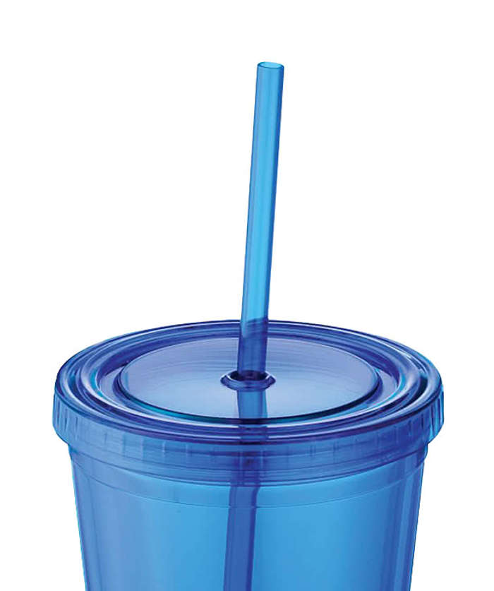 16 oz. Sedici Acrylic Tumbler with Straw