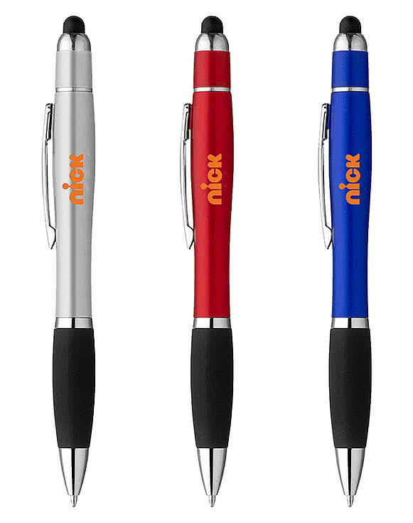 Curvaceous Stylus Cap Highlighter Pen