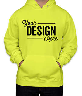 Canada - Jerzees Nublend 50/50 Pullover Hoodie - Color: Safety Green