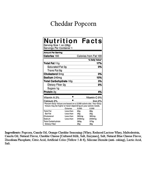 One Gallon Trio Flavor Popcorn Tin