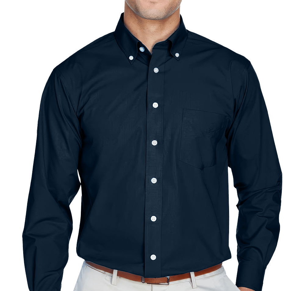 Devon & Jones Crown Collection Broadcloth Woven Dress Shirt - Embroidered-default
