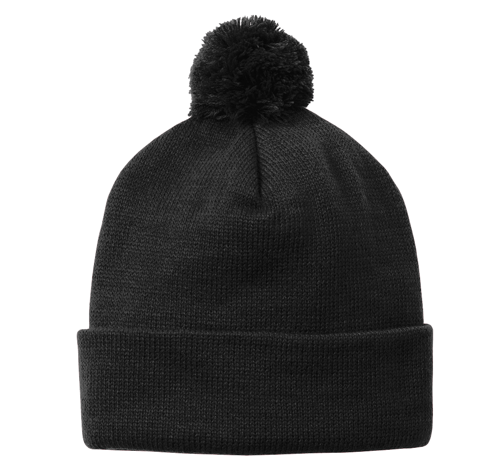 Sport-Tek Solid Pom Pom Beanie-default