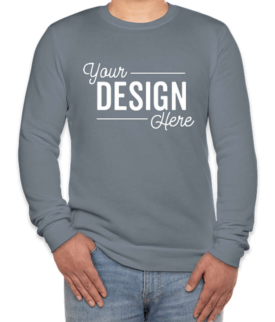 Royal Apparel USA-Made 50/50 Crewneck Sweatshirt in Asphalt