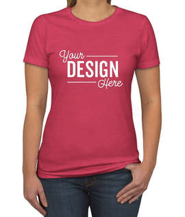 Next Level Women's Slim Fit Jersey Blend T-shirt - Color: Raspberry