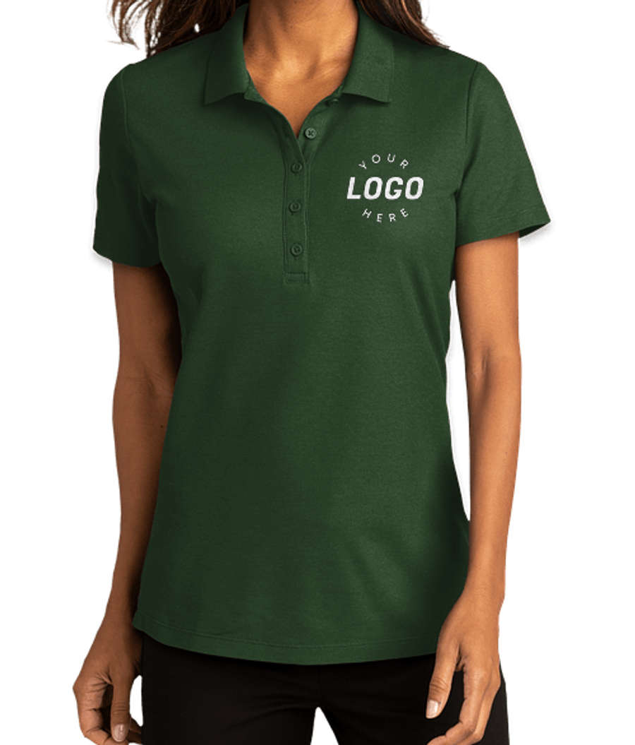 Port Authority Women's SuperPro React Polo - Embroidered in Dark Green