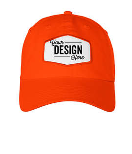 Ahead Largo Washed Twill Baseball Hat with White Hexagon Patch - Color: University Tour Red