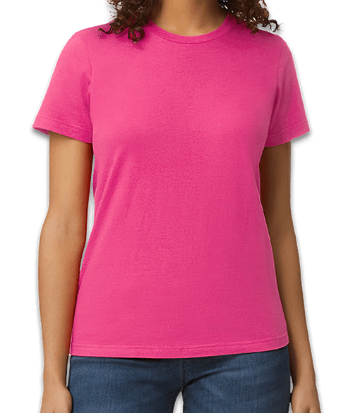 Gildan Women's Midweight Softstyle Jersey T-shirt in Heliconia