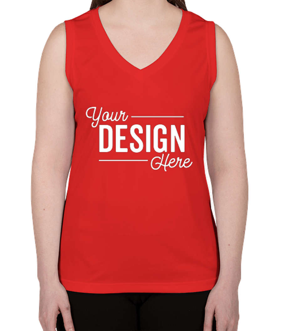 Sport-Tek Women's Competitor Performance Sleeveless Shirt in True Red
