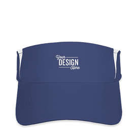 Sport-Tek Colorblock Performance Visor - Color: True Royal / White