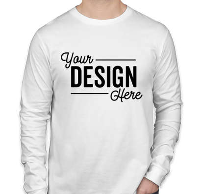 White Long-sleeved Jersey T-shirt