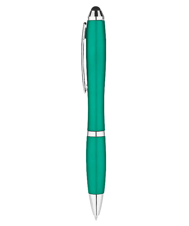 Curvaceous Metallic Stylus Pen (black ink)