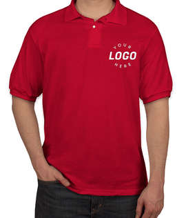 Hanes EcoSmart 50/50 Jersey Polo - Embroidered