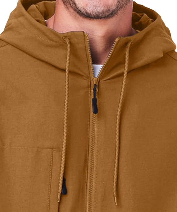 Harriton Flex Twill Hooded Jacket - Printed