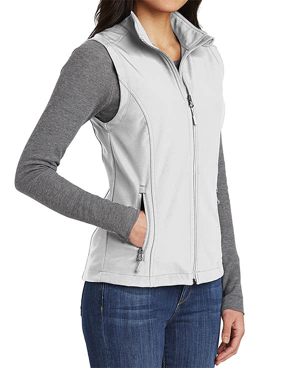 Port Authority Women's Core Fleece Lined Soft Shell Vest - Printed