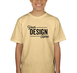Canada - Gildan Youth 100% Cotton T-shirt - Color: Yellow Haze