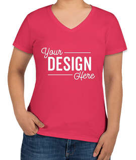 Anvil Women's Jersey V-Neck T-shirt
