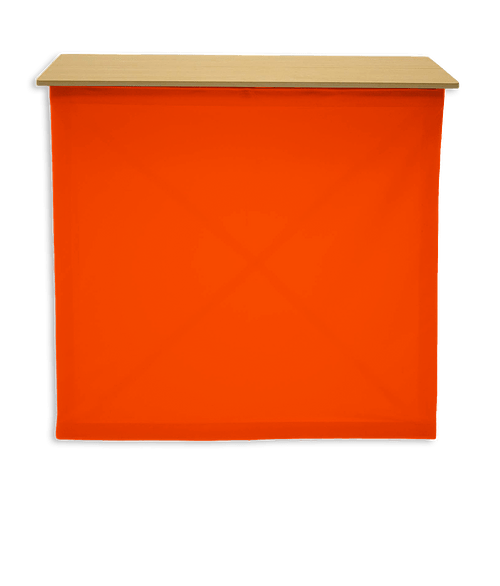 Full Color 41.75" x 40" CounterPop Display Kit in Orange