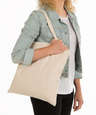 Medium Midweight 100% Cotton Canvas Tote Bag