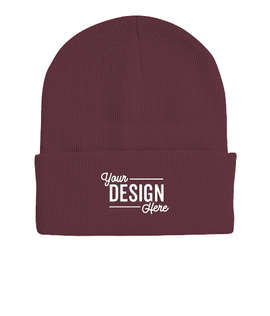 Sportsman Solid Cuff Beanie - Color: Maroon