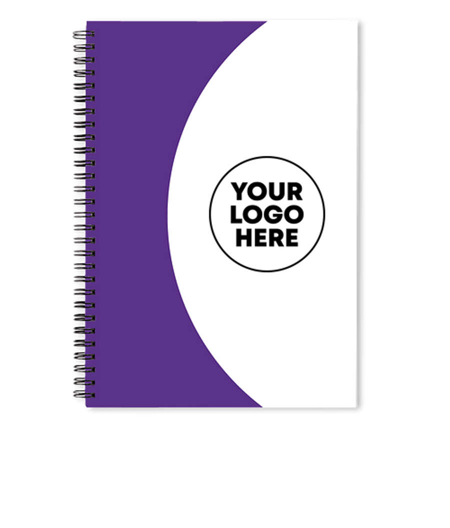Curve JournalBooks ® Spiral Notebook in Purple