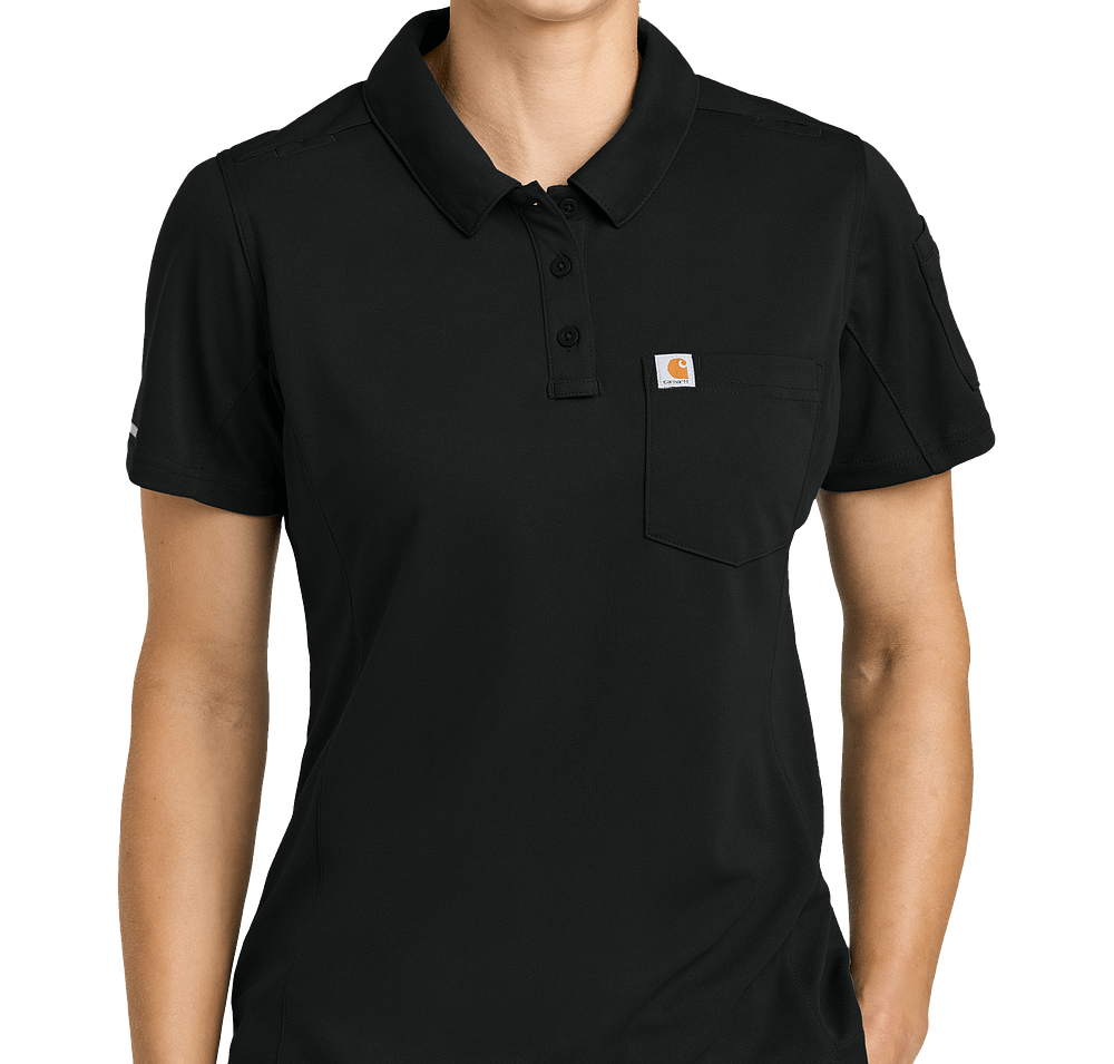 Carhartt Women's FLD & RSCU Performance Polo - Printed-default