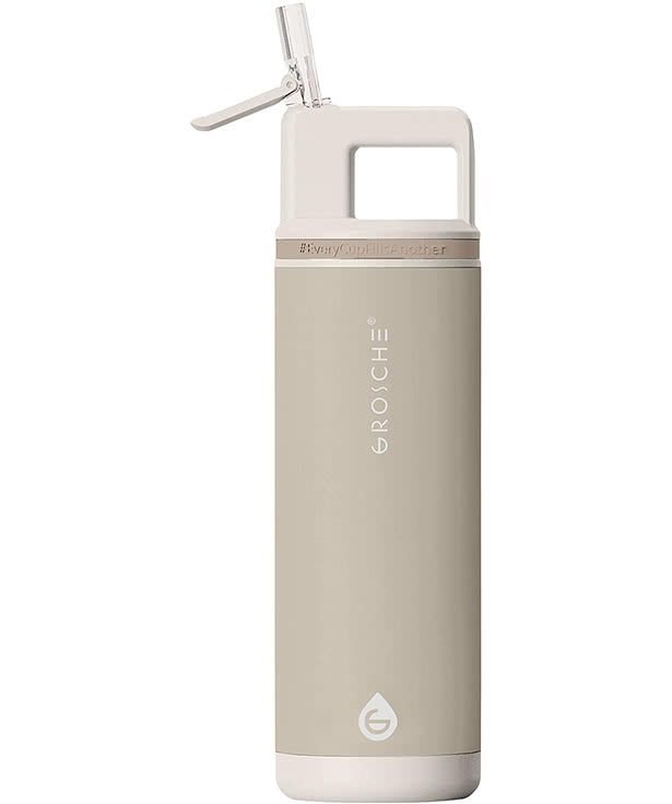 Grosche Laser Engraved 20 oz. Alpine Flip N Sip Insulated Water Bottle